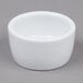 Tuxton BPX-0203 2 oz. Porcelain White Smooth China Pipkin Ramekin - 48/Case Main Thumbnail 2