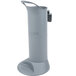 A grey plastic Unger toilet brush holder with a handle and logo.