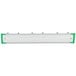 A white and green rectangular Unger Hang Up Tool Holder with three green clips.