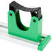 A white Unger Hang Up Tool Holder with green and black plastic clips.