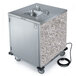 Lakeside 9600GS Portable Self-Contained Stainless Steel Hand Sink Cart with Cold Water Faucet, Soap Dispenser, and Gray Sand Finish - 115V Main Thumbnail 1