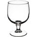An Arcoroc Amelia wine goblet with a stem and a small base.