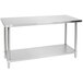 Regency 24" x 60" All 18-Gauge 430 Stainless Steel Commercial Work Table with Undershelf Main Thumbnail 3