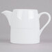 A white Arcoroc large creamer with a handle.