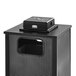 Rubbermaid FGR18WU500PL Dimension 500 Series Black with Anthracite Perforated Steel Panels Square Steel Ash/Trash Receptacle with Weather Urn and Rigid Plastic Liner 24 Gallon Main Thumbnail 2