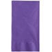 Choice 15" x 17" Purple 2-Ply Paper Dinner Napkin - 125/Pack Main Thumbnail 3