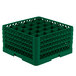 Vollrath TR6BBBB Traex® Full-Size Green 25-Compartment 9 7/16" Glass Rack Main Thumbnail 1