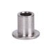 A close-up of a stainless steel metal cylinder threaded nut for a Star hot dog roller grill.