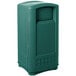 Rubbermaid FG9P9000GRN Plaza Dark Green Square Junior Container with Side Opening Door 35 Gallon Main Thumbnail 2