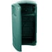 Rubbermaid FG9P9000GRN Plaza Dark Green Square Junior Container with Side Opening Door 35 Gallon Main Thumbnail 4