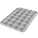 A Chicago Metallic aluminized steel mini muffin pan with many small round muffin holes.