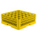 Vollrath TR6BB Traex® Full-Size Yellow 25-Compartment 6 3/8" Glass Rack Main Thumbnail 1