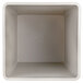 A beige square rigid plastic liner with a square top.