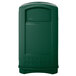 Rubbermaid FG396400GRN Plaza Dark Green Square Container with Side Opening 50 Gallon Main Thumbnail 1
