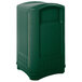 Rubbermaid FG396400GRN Plaza Dark Green Square Container with Side Opening 50 Gallon Main Thumbnail 2