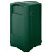 Rubbermaid FG396400GRN Plaza Dark Green Square Container with Side Opening 50 Gallon Main Thumbnail 3