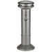 A silver Rubbermaid Ultra-High-Capacity Free Standing Cigarette Receptacle with a lid.