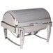Vollrath T3600 D-Lux 8.5 Qt. Stainless Steel Dripless Roll Top Chafer Main Thumbnail 3