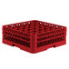 Vollrath TR7CC Traex® Full-Size Red 36-Compartment 6 3/8" Glass Rack Main Thumbnail 1
