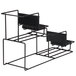 A black wire Bunn Universal Airpot Rack with two shelves.