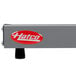 A grey rectangular Hatco heated shelf with a red and white logo.