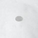 White circle filter paper with a hole in the middle.