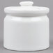 American Metalcraft SUGPOT3 7 oz. Porcelain Sugar Bowl with Lid - 4/Pack Main Thumbnail 2
