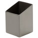 An American Metalcraft stainless steel square sugar caddy.