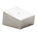 An American Metalcraft rectangular satin stainless steel sugar caddy on a white background.