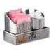 American Metalcraft HMSSQPH2 Square Angled Hammered Stainless Steel Sugar Caddy - 2" x 2 3/4" Main Thumbnail 7