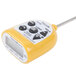 A yellow and white Taylor digital pocket probe thermometer.