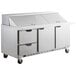 Beverage-Air SPED72HC-30M-2 72" 2 Door 2 Drawer Mega Top Refrigerated Sandwich Prep Table Main Thumbnail 3