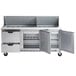 Beverage-Air SPED72HC-30M-2 72" 2 Door 2 Drawer Mega Top Refrigerated Sandwich Prep Table Main Thumbnail 6
