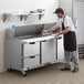 Beverage-Air SPED72HC-30M-2 72" 2 Door 2 Drawer Mega Top Refrigerated Sandwich Prep Table Main Thumbnail 1