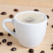 Tuxton ALF-035 Alaska 3.5 oz. Bright White Espresso China Cup - 36/Case Main Thumbnail 6