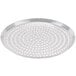 An American Metalcraft 14" Super Perforated Heavy Weight Aluminum Pizza Pan with holes.