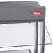 A Hatco countertop buffet warmer with a glass shelf and a clear top.