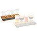 Cal-Mil 2064 Crushed Bamboo Four Compartment Write-On Beer Sampler Tray Main Thumbnail 2