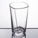 An Arcoroc clear glass tumbler with a straight edge on a white background.