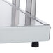 A metal shelf with a metal handle inside a Hatco countertop buffet warmer.