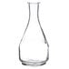 An Arcoroc clear glass carafe with a neck.
