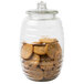 A Libbey glass barrel filled with cookies.