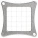 A silver Nemco square blade holder with a grid of holes.