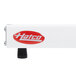 A white rectangular Hatco heated shelf warmer with a red oval and white text.