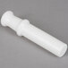 A white plastic pusher tube for Galaxy #5 meat grinders.
