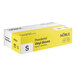A box of Noble brand small powdered vinyl gloves for foodservice use, containing 100 gloves.