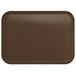 A brown rectangular Carlisle Glasteel tray.
