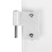A white metal door hinge for a Carnival King PM470 popcorn popper.