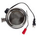 A stainless steel Carnival King replacement kettle with a red handle.