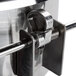 A close-up of the stainless steel metal kettle clamp for a Carnival King PM470 popcorn popper.
